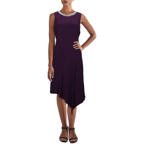 MSK-Womens-Embellished-Asymmetric-Midi-Dress